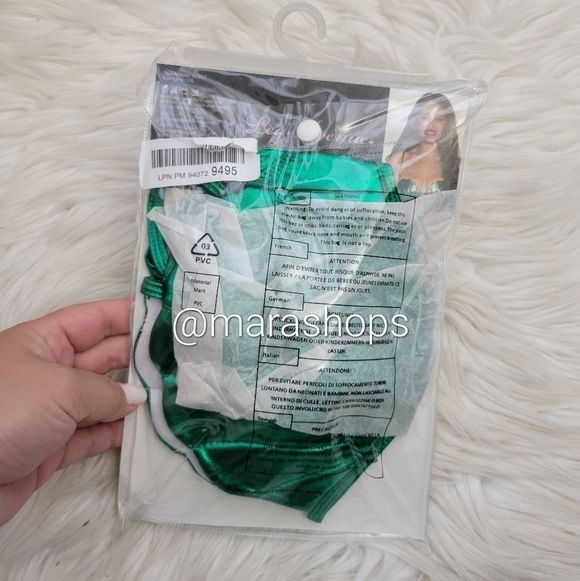 Leg Avenue Mermaid Green Shell Bra Top - Picture 3 of 6